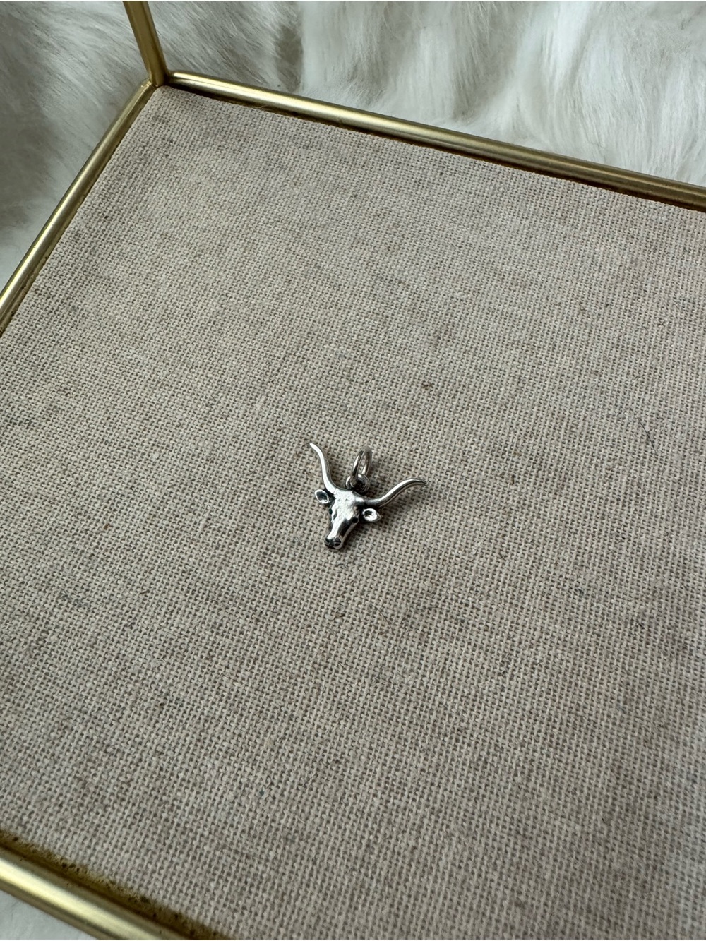 James Avery Retired Silver Longhorn Charm